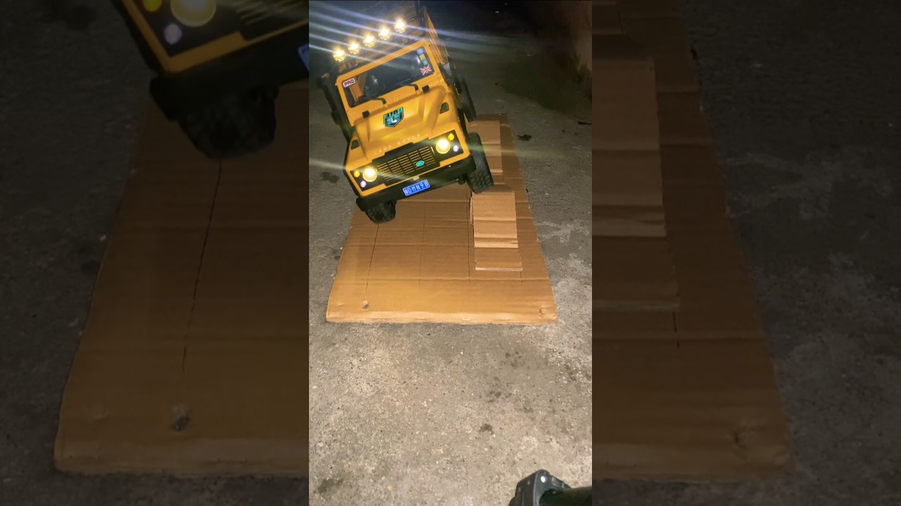 Land Rover MN98 Climb Obstacle Cardboard #rcoffoad #remotecontrolcars #rc12m #offroad