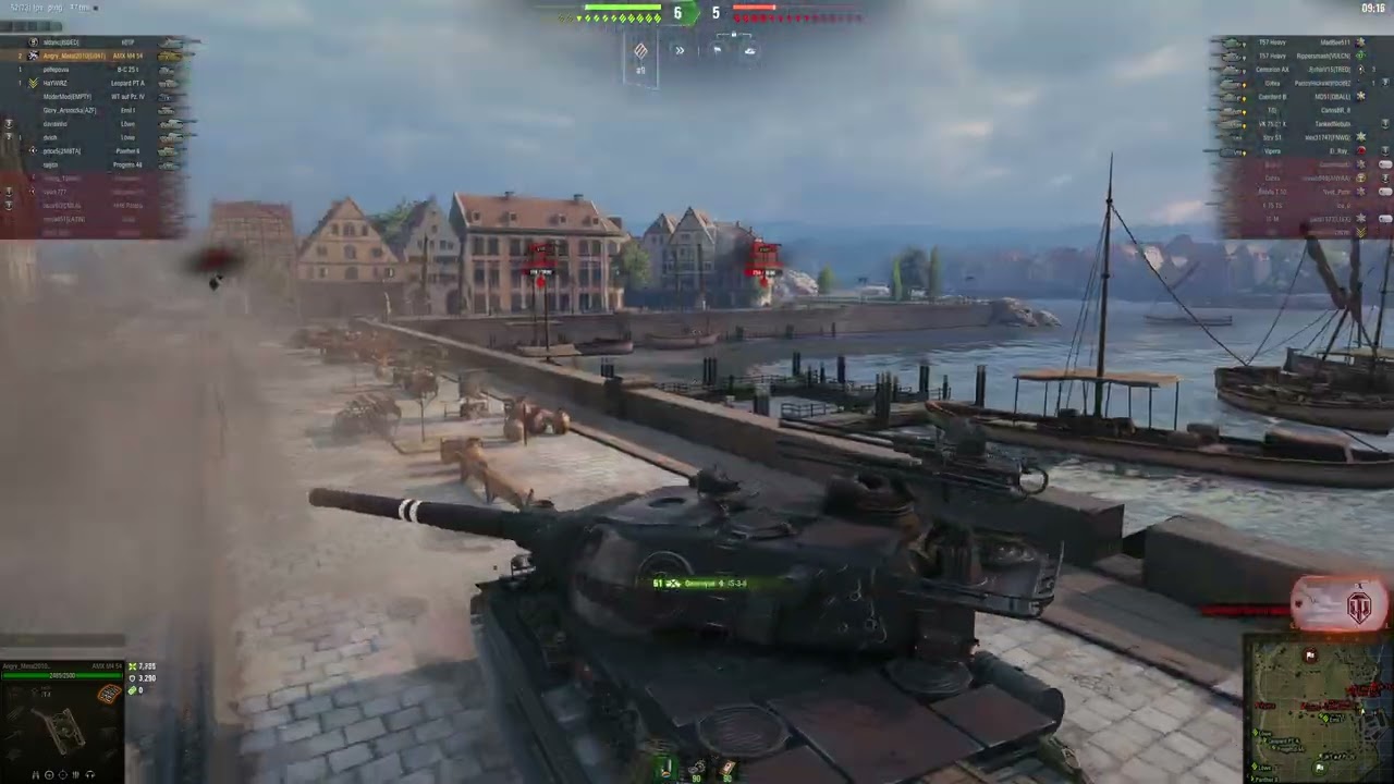 WOT World of Tanks AMX M4 54 - 7 kills 10,7k damage 4,4k blocked