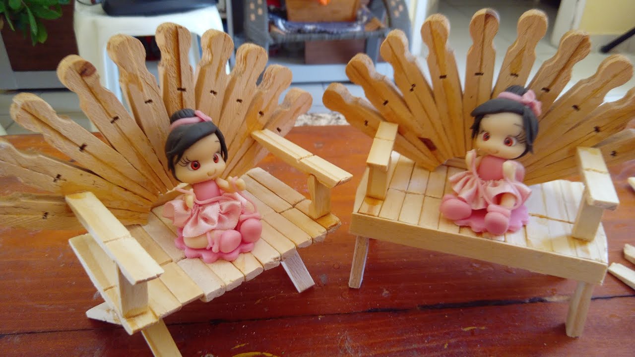 Banquinhos  de pregadores de ropas
