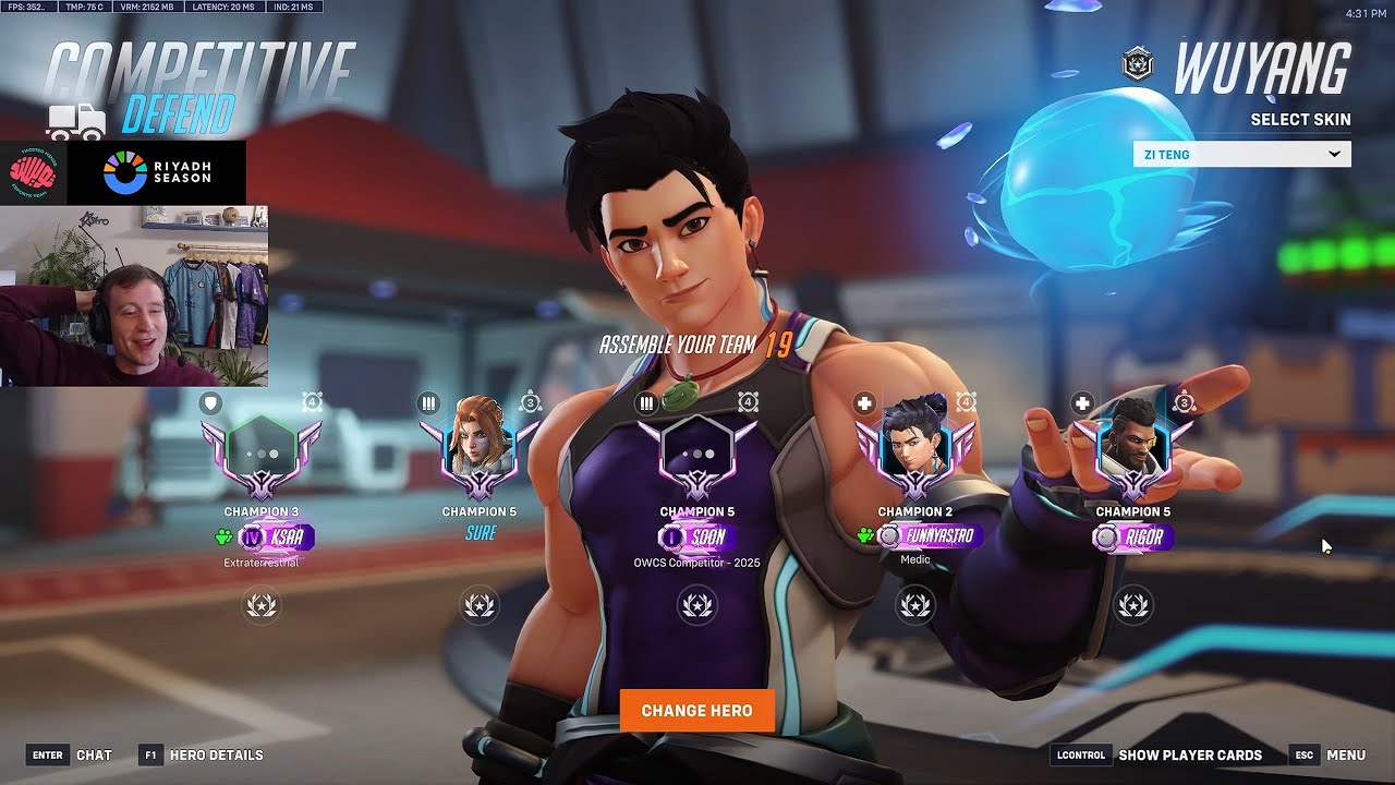 Безумный Уян! 24 тыс. урона! Астрономический безумный Уян, геймплей Overwatch 2, 19-й сезон