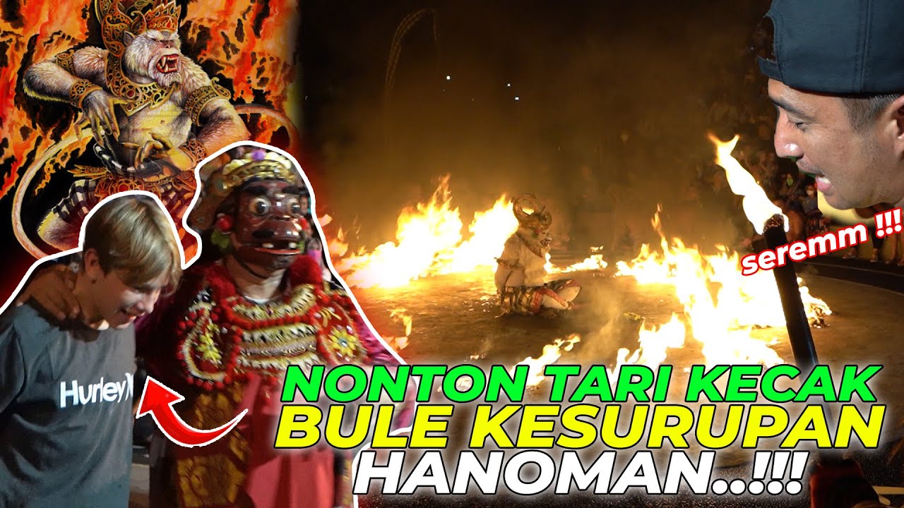 MERINDING BANGET NONTON LANGSUNG TARI KECAK DI BALI...HANOMAN NG4MUKK..!!