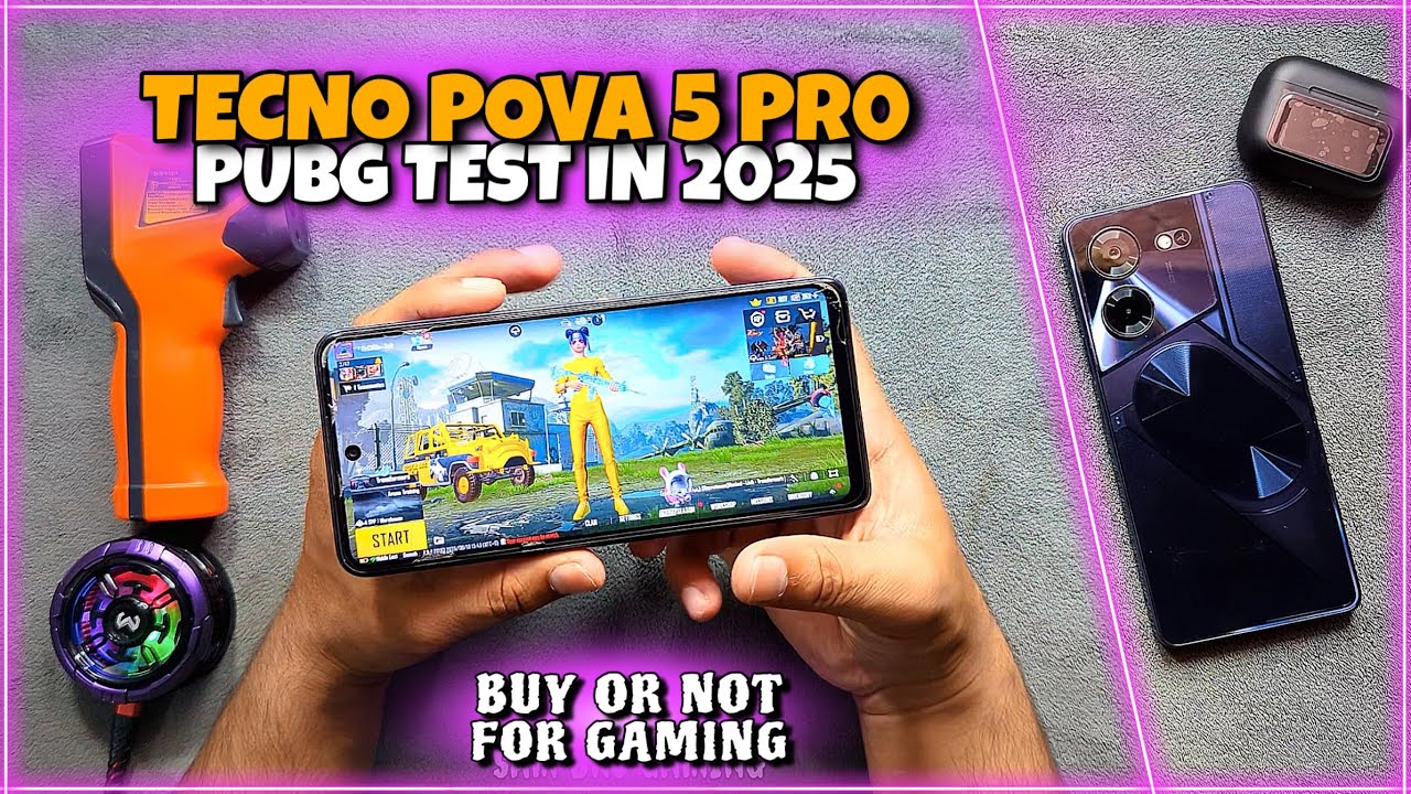 Tecno Pova 5 Pro PUBG Test 2025 | Price | Graphics | FPS | Heat & Lag | Battery | Electro Sam