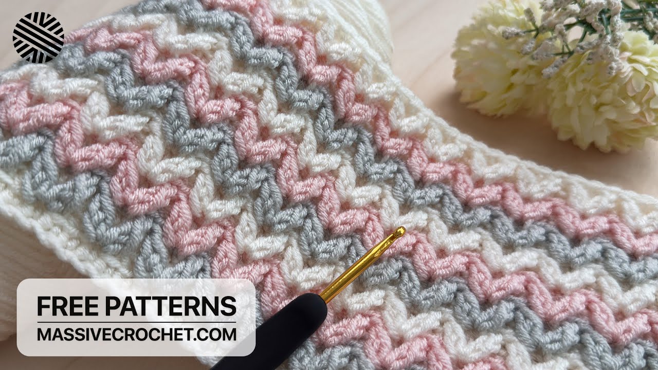 VERY EASY Crochet Pattern for Beginners! 👍 Crochet Stitch for Baby Blanket, Bag, Sweater & Scarf