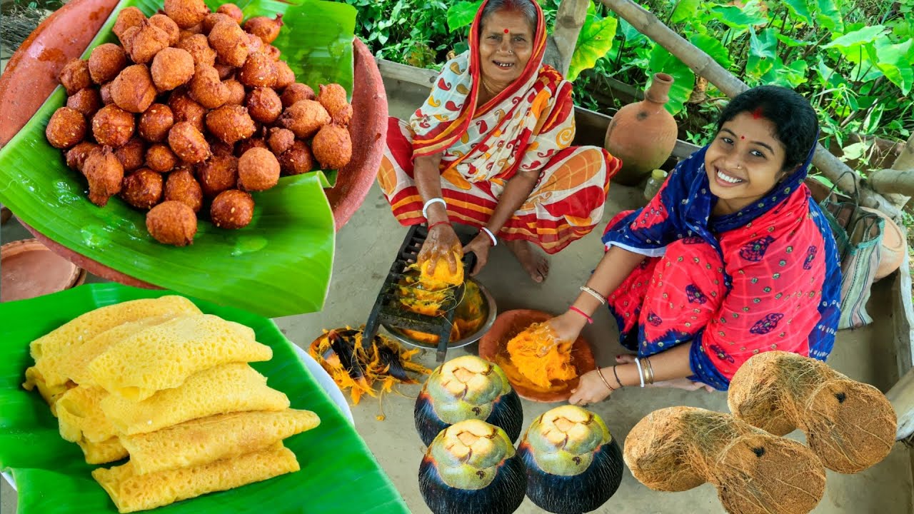 সবচেয়ে সহজ পদ্ধতিতে মুচমুচে তাল ফুলুরি ও তালের পাটিসাপটা রেসিপি |