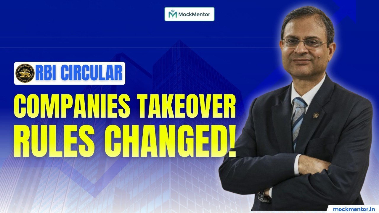 RBI Approves Bank Loans for Corporate Takeovers
