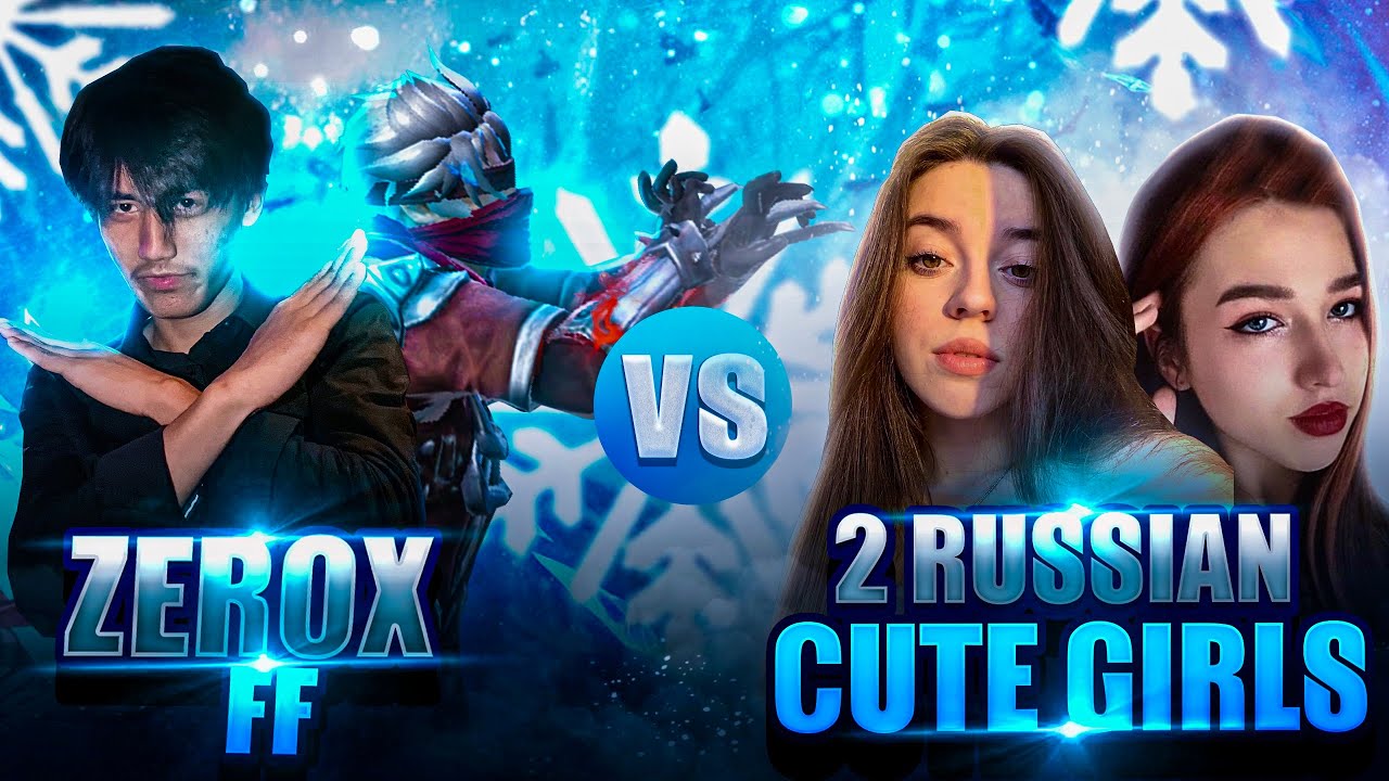 Zerox FF🇳🇵 Vs 2 Russian Subscriber Girls🇷🇺||  Russian Server Fight🍷🗿