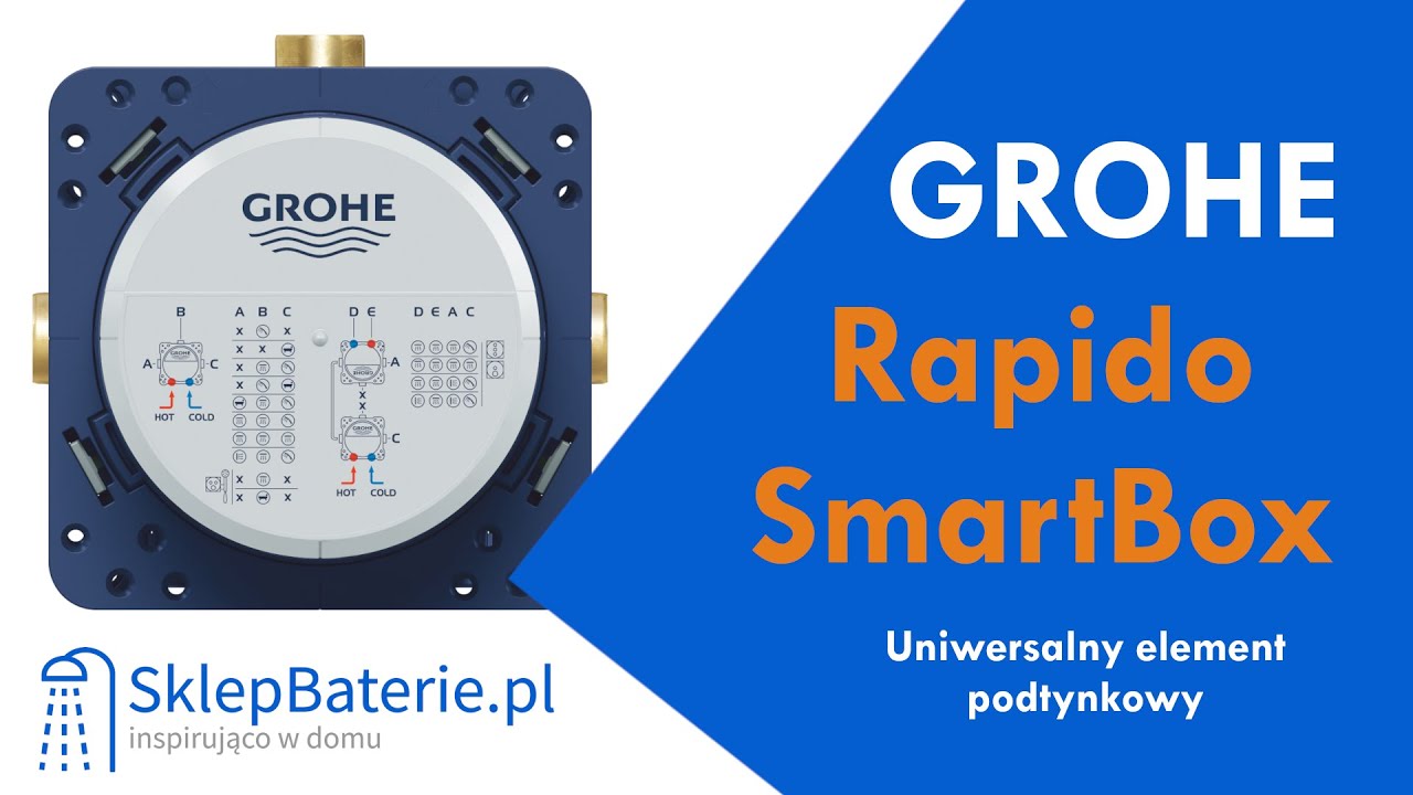Rapido SmartBox - uniwersalny element podtynkowy GROHE 35600000 - SklepBaterie.pl