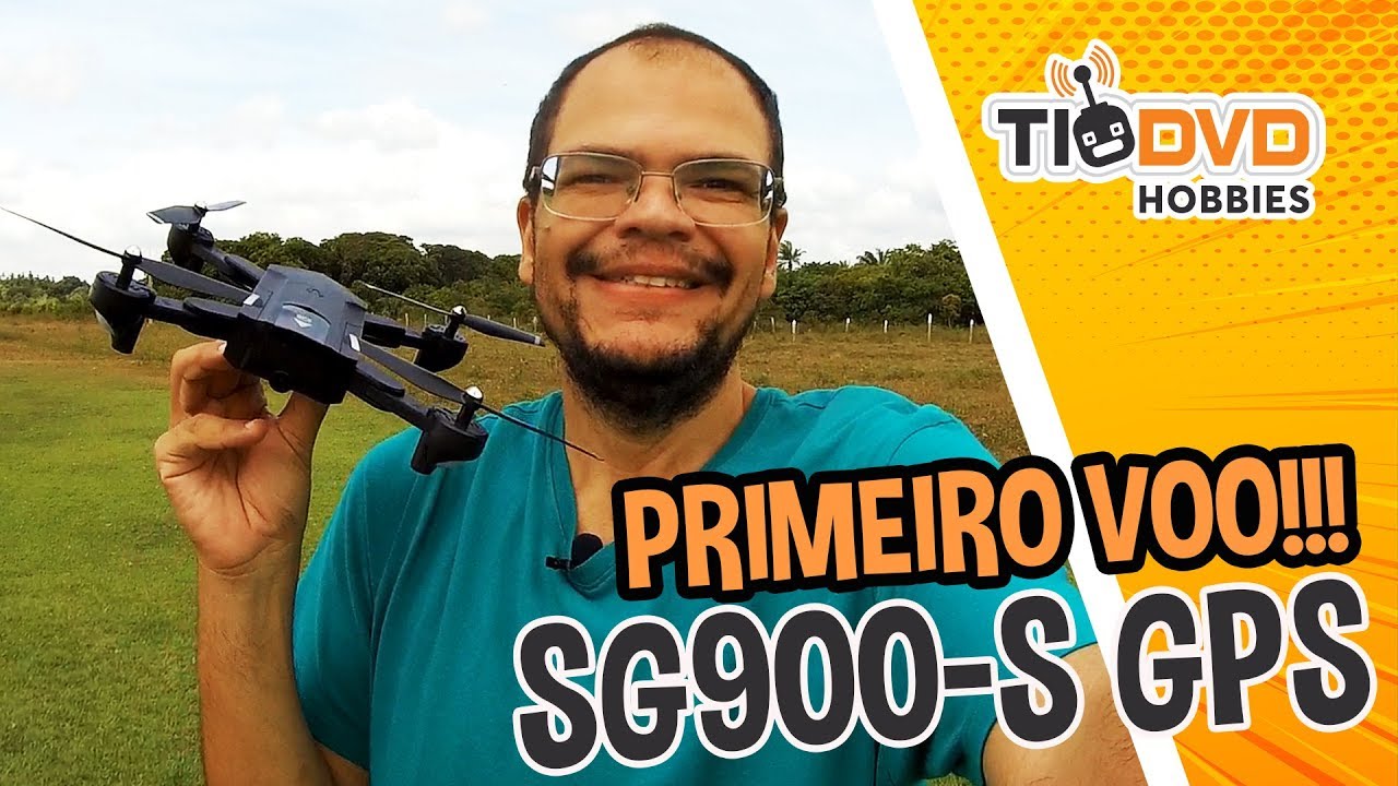 DRONE SG900-S GPS BOM E BARATO PARA INICIANTES COM CAMERA HD VOO TESTE