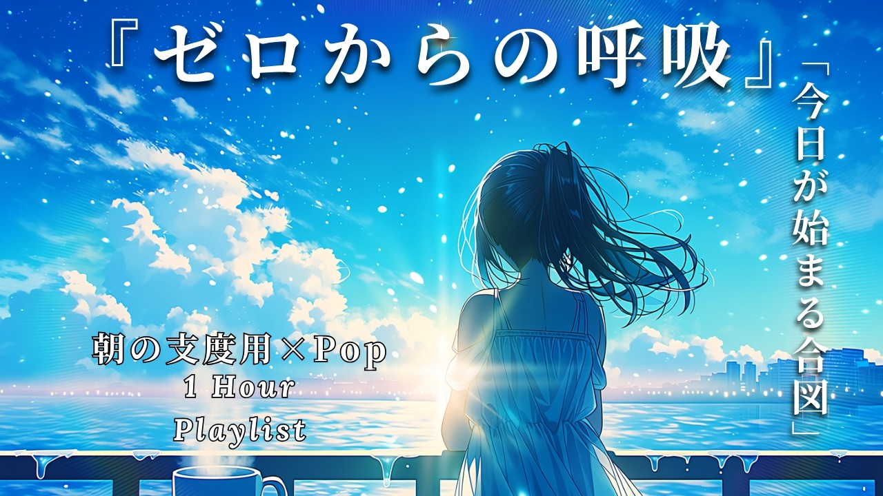 【朝の支度用BGM】夏の明空ポップ - 今日が始まる合図 / 『ゼロからの呼吸』で昨日をリセットする、爽やかな目覚め [1h Playlist]