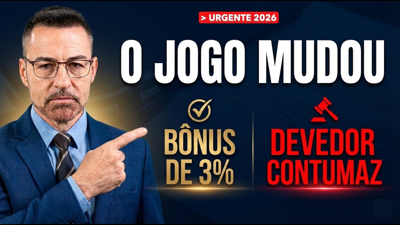 ✅ O BÔNUS DE 3% e OUTRAS novidades do Novo Código de Defesa Contribuinte (LCP 225/26) 