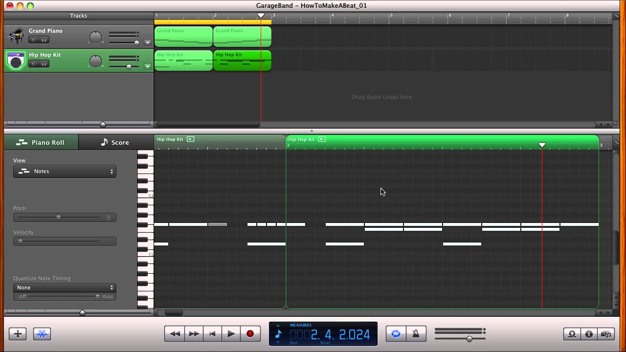 How to make a beat in Garage Band Step Sequencer (Tutorial)