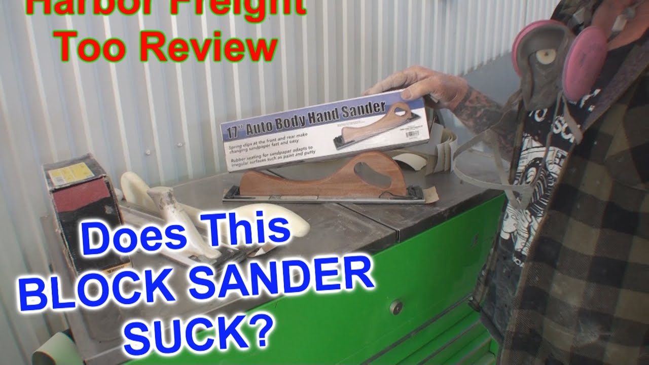 How To Block Sand Primer For Paint - Using The Harbor Freight Block Sander - FAIL Or Not?