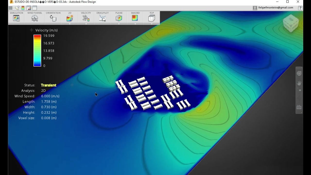 Como interpretar a ventilação intra urbana usando software flowdesign