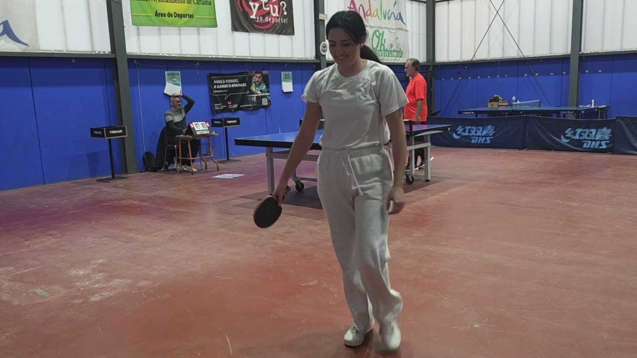 LUCIA HIDALGO VS JOSE ANTONIO GAMERO | TERCERA DIVISION NACIONAL TENIS DE MESA