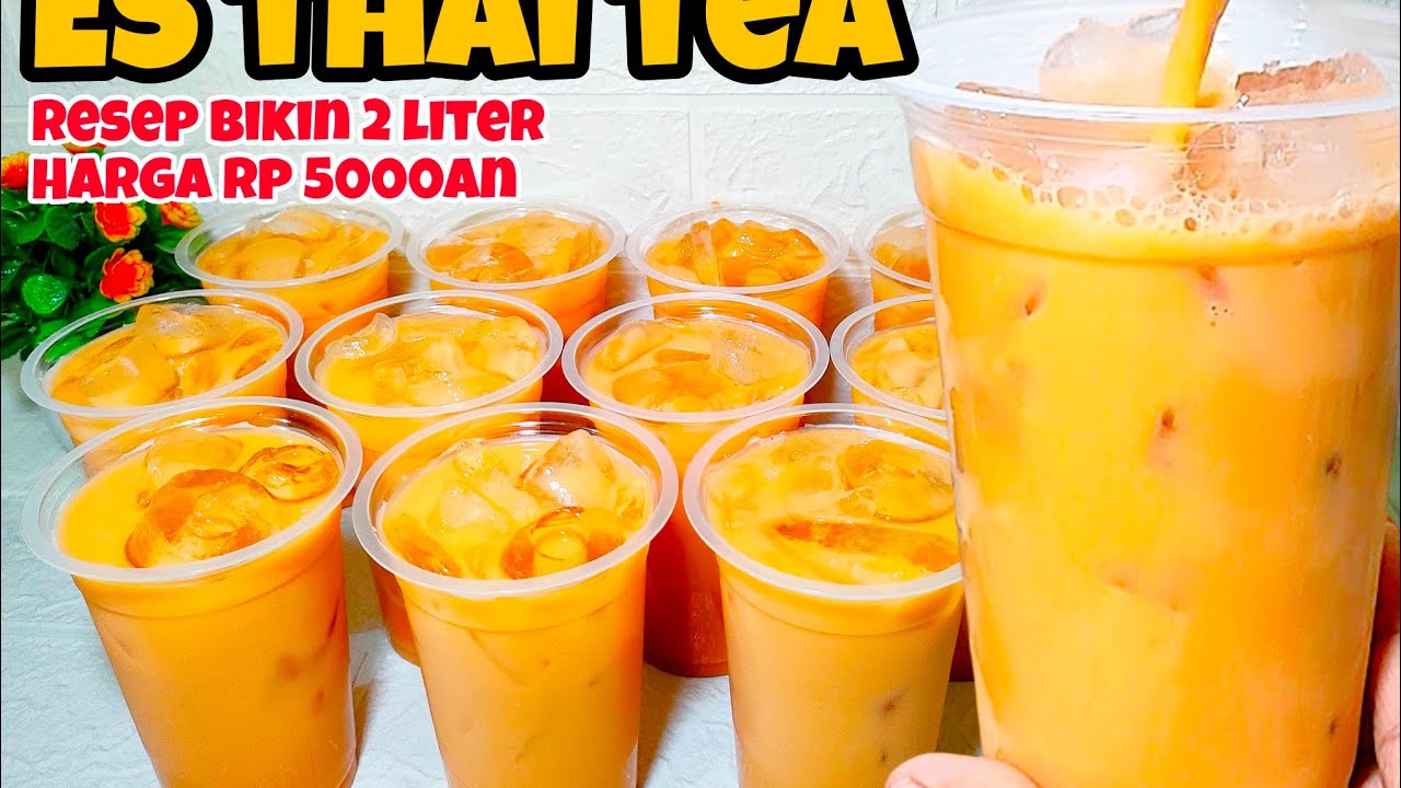 PANTESAN BANYAK YANG JUAL, TERNYATA UNTUNGNYA BANYAK‼️IDE JUALAN ES THAI TEA 2 LITER HARGA 5K