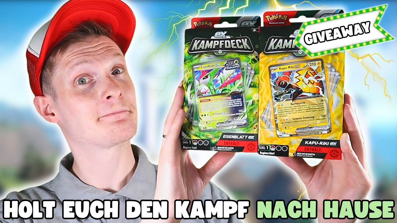 Pokémon ex Kampfdeck Eisenblatt & Kapu-Riki 🍃⚡  Opening + Giveaway
