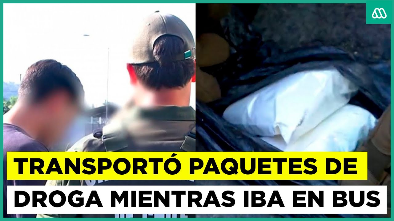 Testigos en la frontera | Hombre fue captado transportando dos paquetes de droga mientras iba en bus
