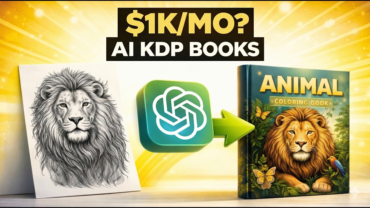 The Secret to Making a PROFITABLE Kids' AI Coloring Book on Amazon KDP