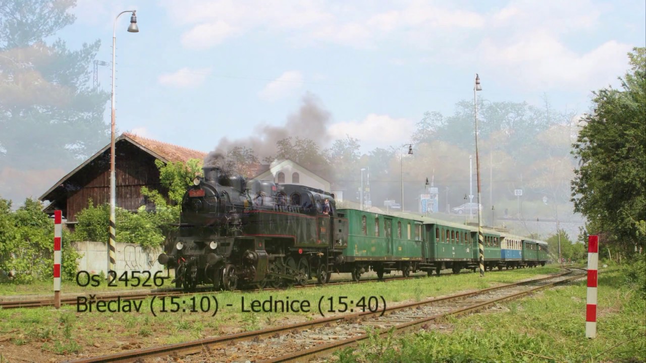 Parn&iacute; vlaky do Lednice #2/2 - 433.001, 25. 5. 2019  - Trať č. 247 Břeclav - Lednice