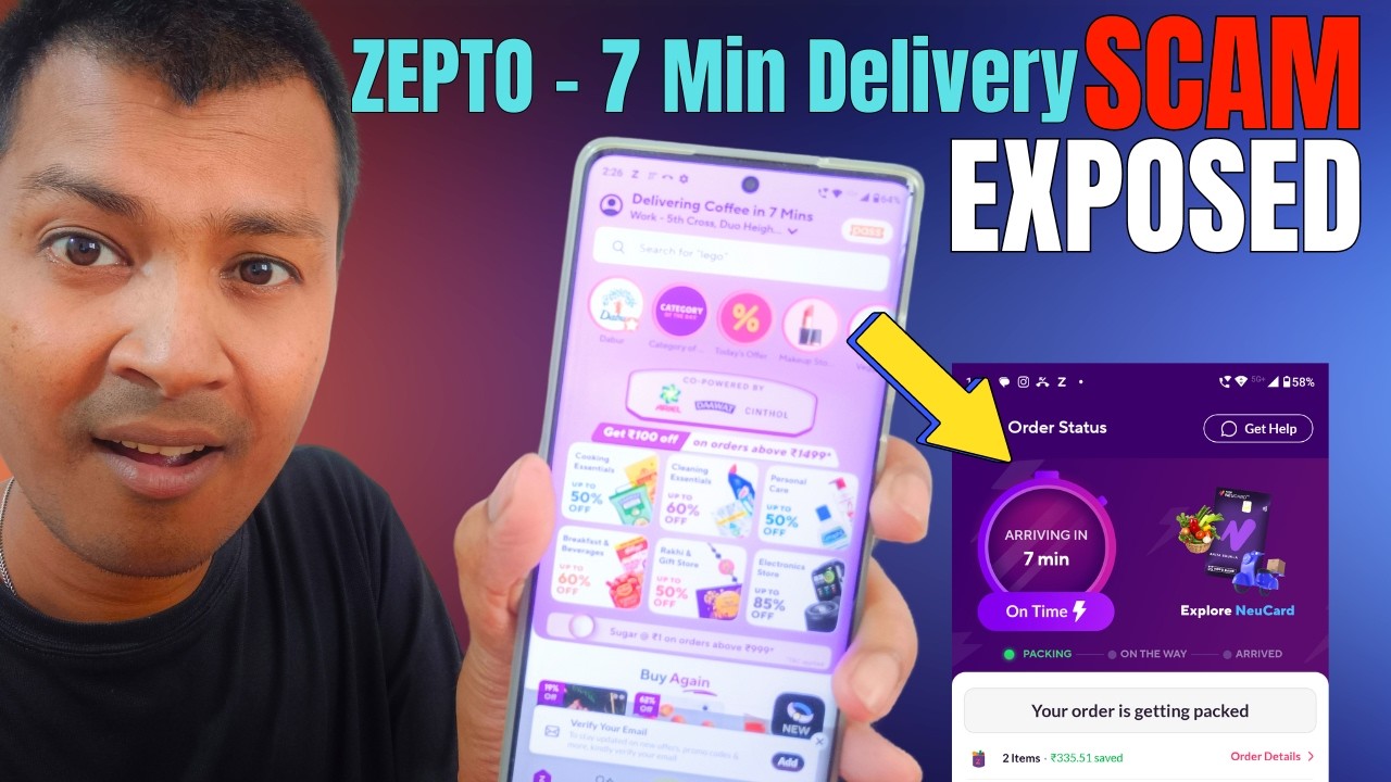 ZEPTO 10 Minutes Delivery SCAM EXPOSED !!!
