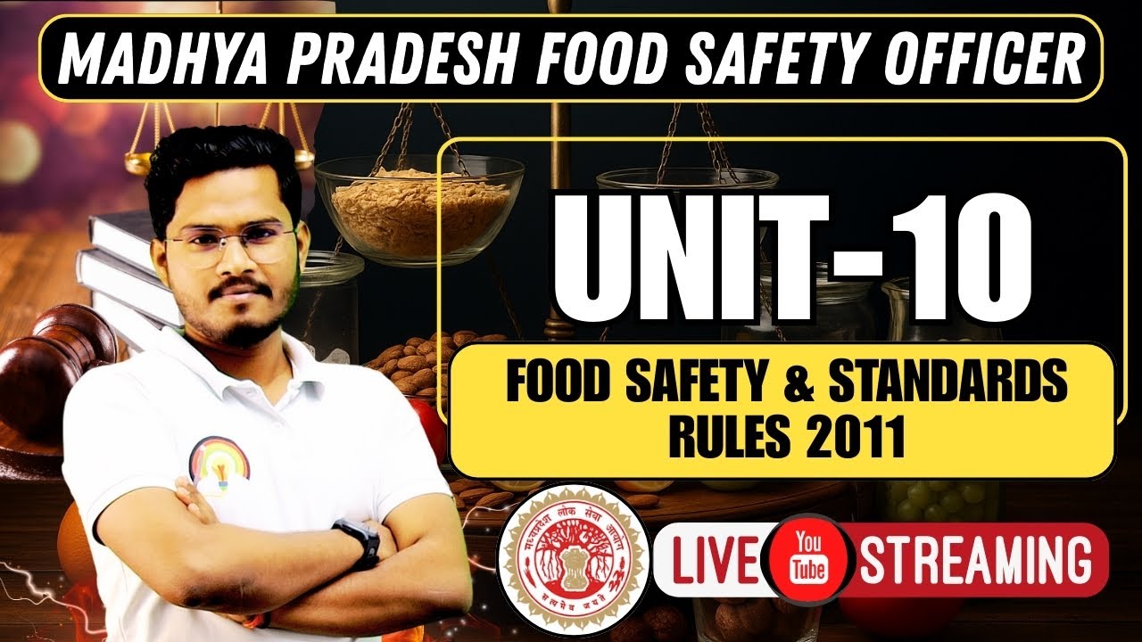 MP FSO UNIT -10 FOOD LAW CLASS, FSS RULES CLASS-01 , MP FSP FOOD LAW CLASS.