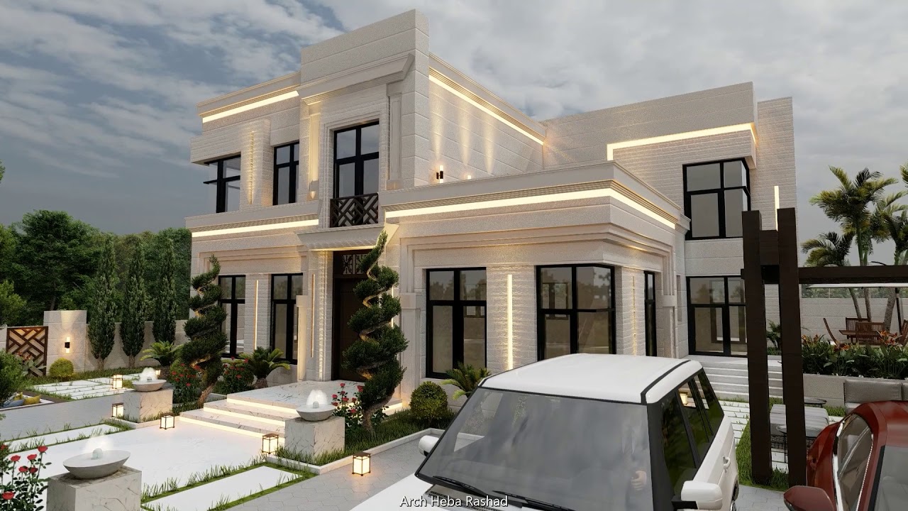 تصميم مميز لفيلا السيد فارس الضرابعه - مادبا/الاردن