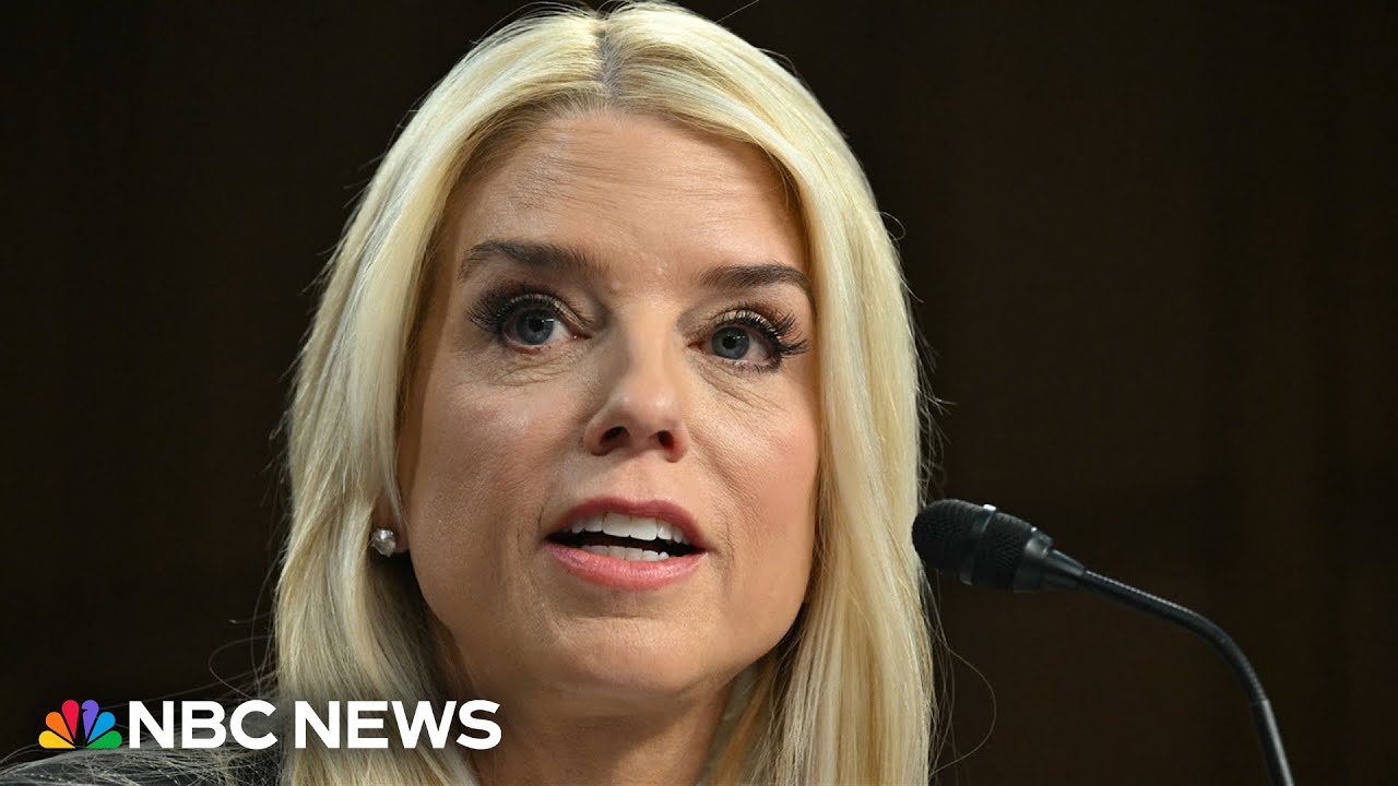 WATCH: Attorney General Pam Bondi delivers remarks on immigration | NBC News