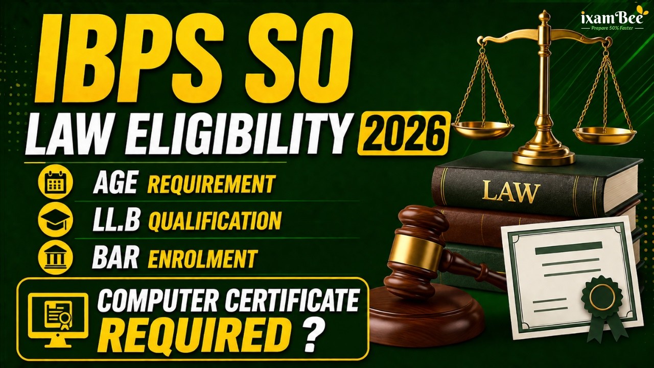 IBPS SO Law Eligibility 2026 Age, LL.B, Bar Enrolment & Computer Certificate Requirement Explained