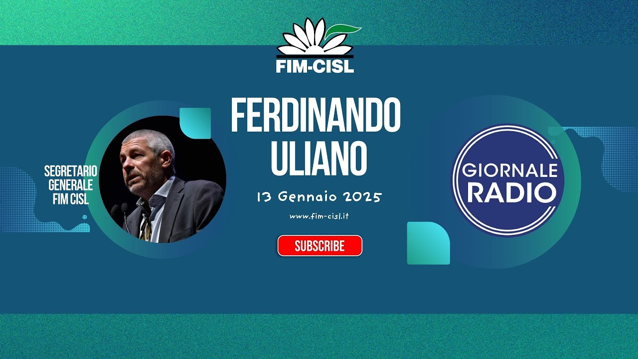Next Economy - Ferdinando Uliano ospite a Giornale Radio il 13 Gennaio 2026
