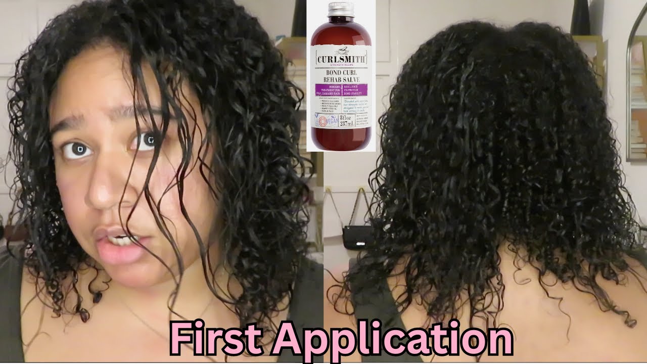 Curlsmith Curl Bond Rehab Salve brought my curls back? (first application on heat damaged hair)
