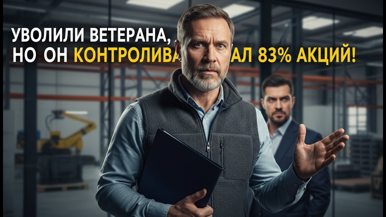 УВОЛИЛИ ВЕТЕРАНА, НО ОН КОНТРОЛИРОВАЛ 83% АКЦИЙ КОМПАНИИ