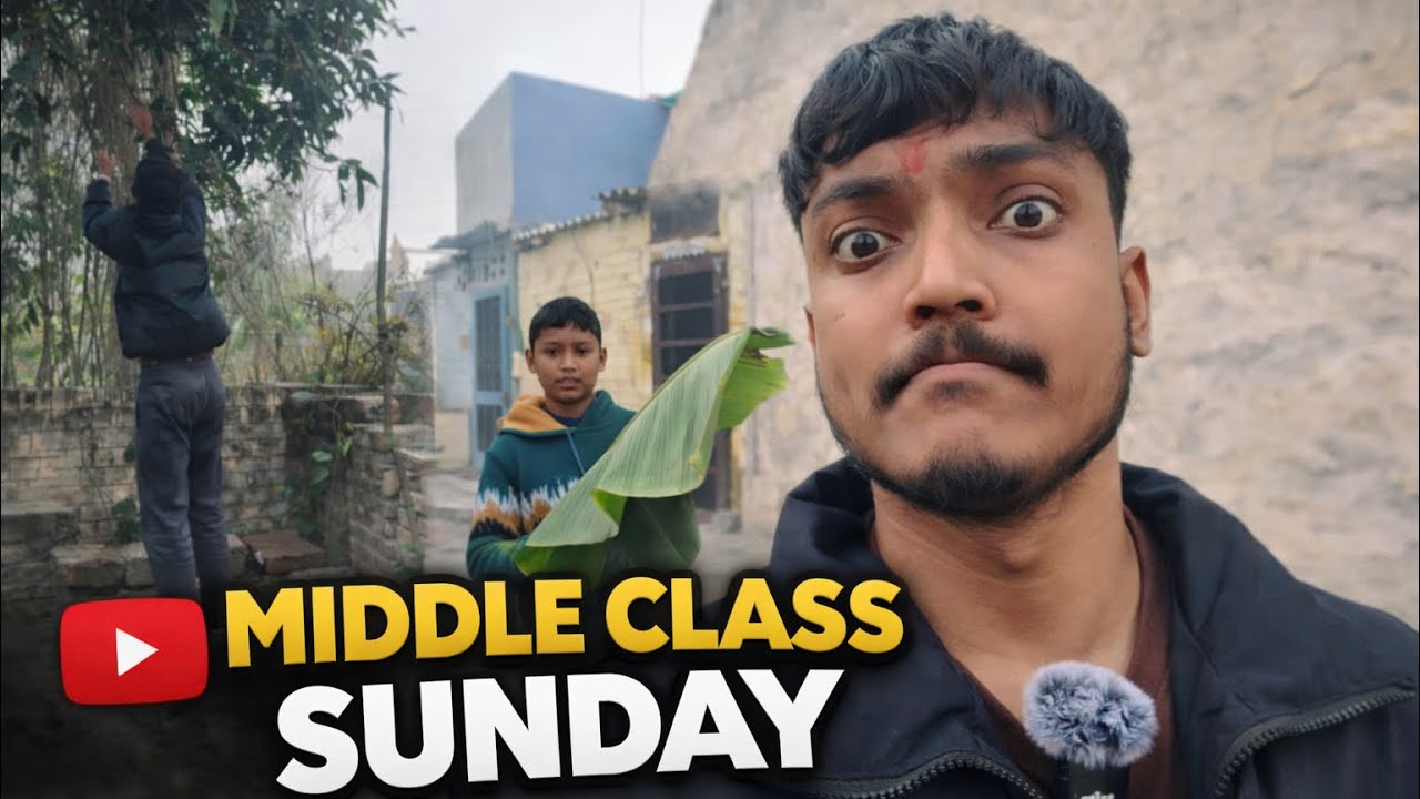 Middle class Sunday🫨with fun😂 #middleclassfamily #viral 