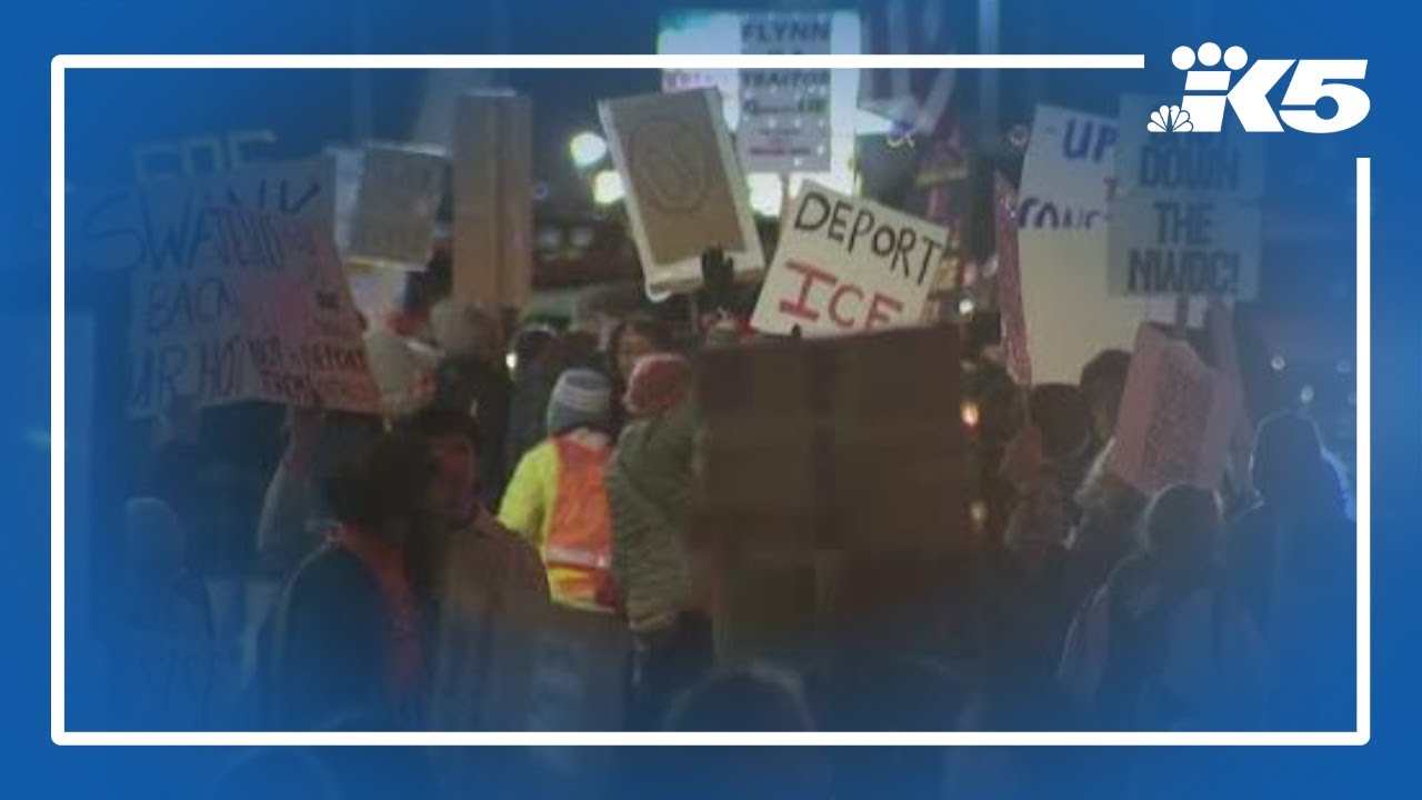 Pierce County sheriff's comments on ICE shooting draw protest