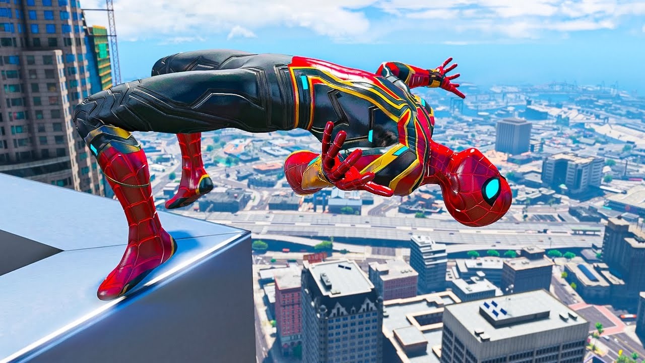 GTA 5 Epic Ragdolls RED SPIDERMAN VS RED MINION VS GREEN MINION (Physics & Funny Fails) ep.1
