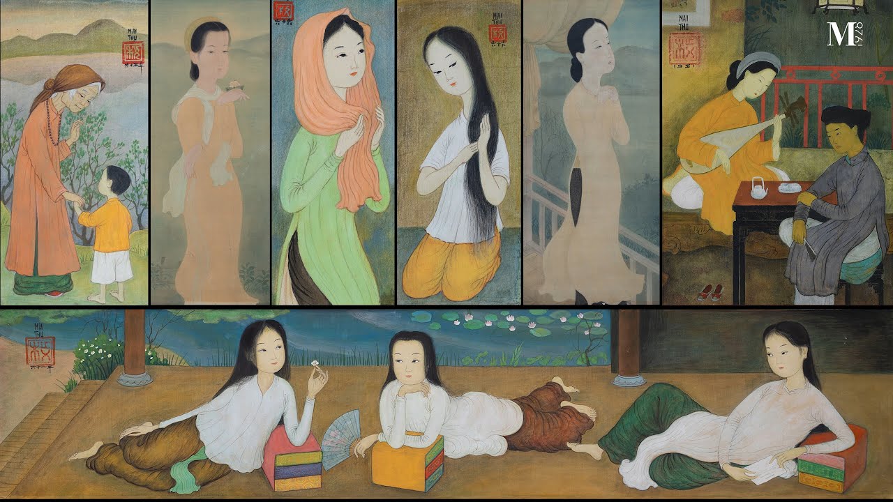SỰ DỊU DÀNG TRONG TRANH MAI TRUNG THỨ