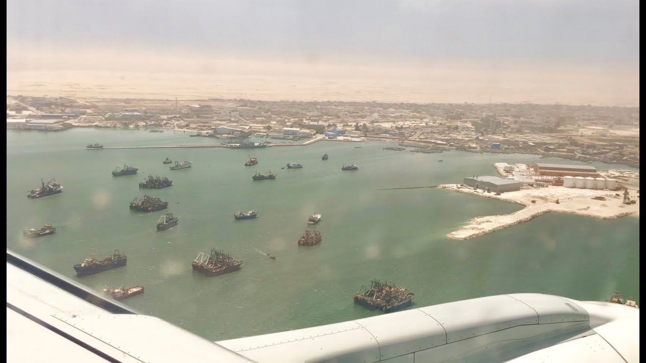 Landing in Nouadhibou, Mauritania.  Edge of the the Sahara!