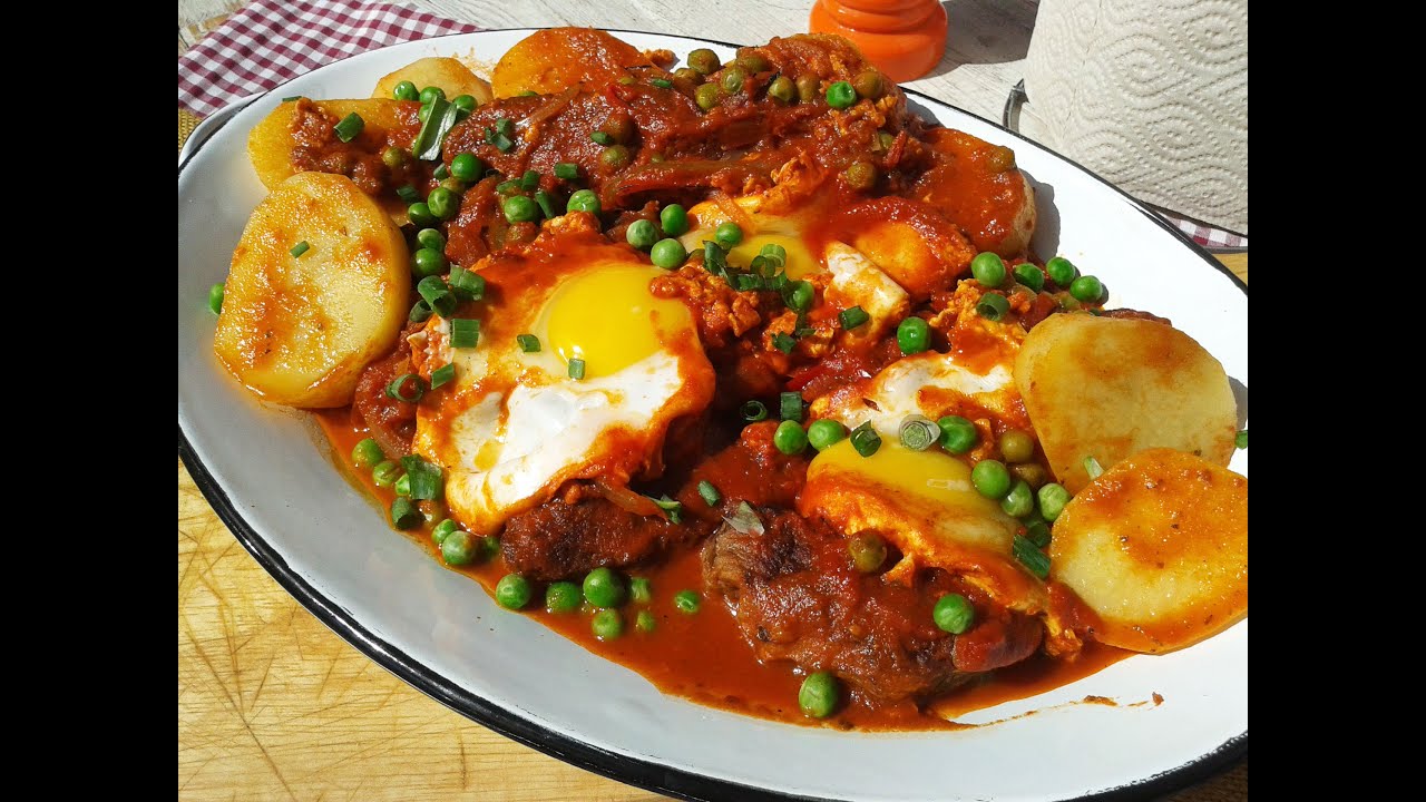 Bifes a la criolla al disco de arado
