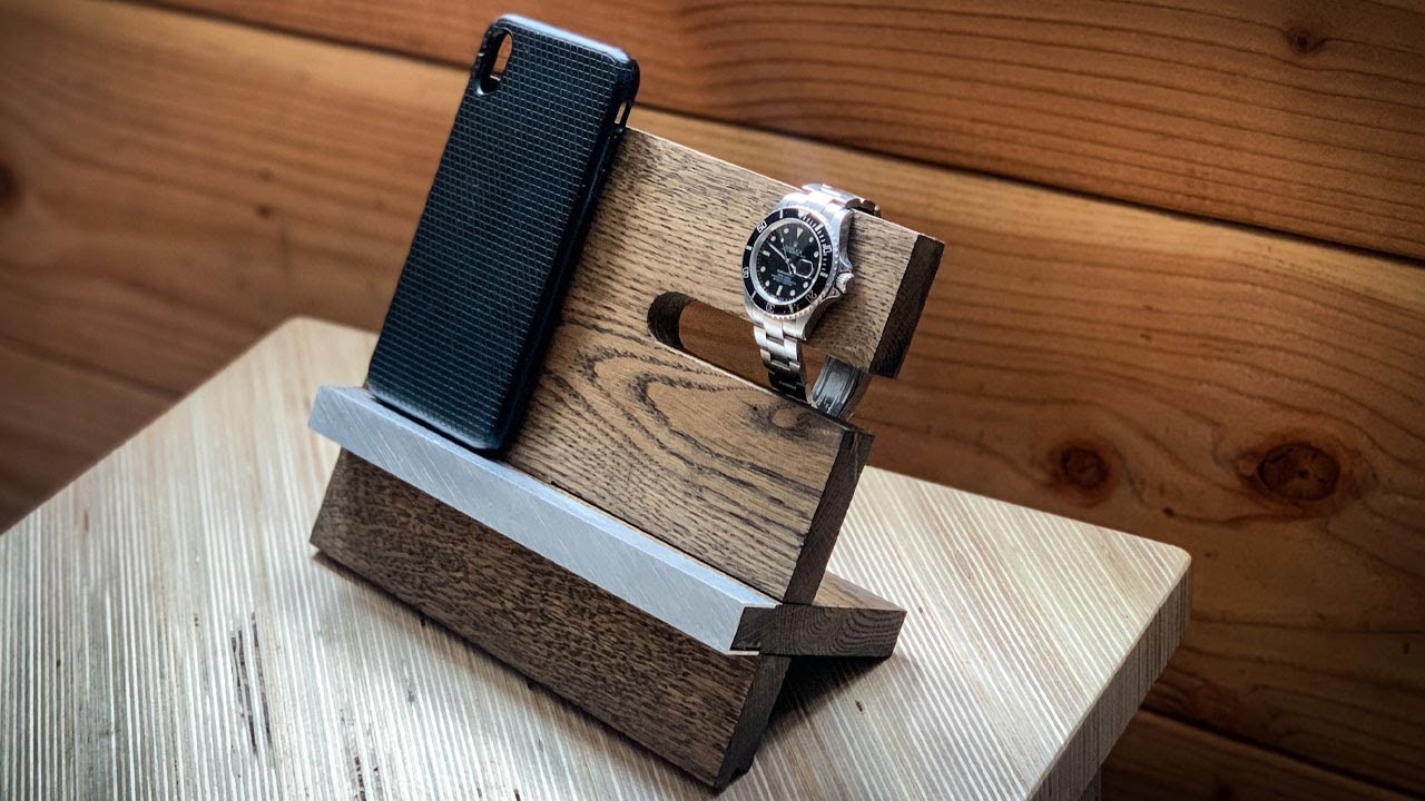 Phone & Watch Station and Nightstand Organizer - DIY Organizer