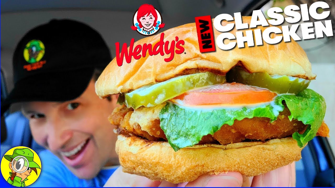 Обзор НОВОГО КЛАССИЧЕСКОГО СЭНДВИЧА С КУРИЦЕЙ Wendy's® ?...