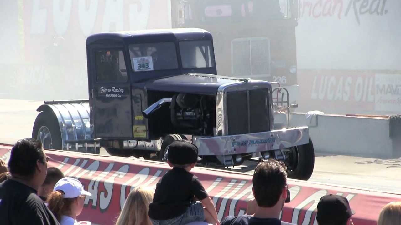 Fierro's Diesel Repair Twin-Turbo 8V92 Powered Peterbilt At Truckin' For Kids 2013