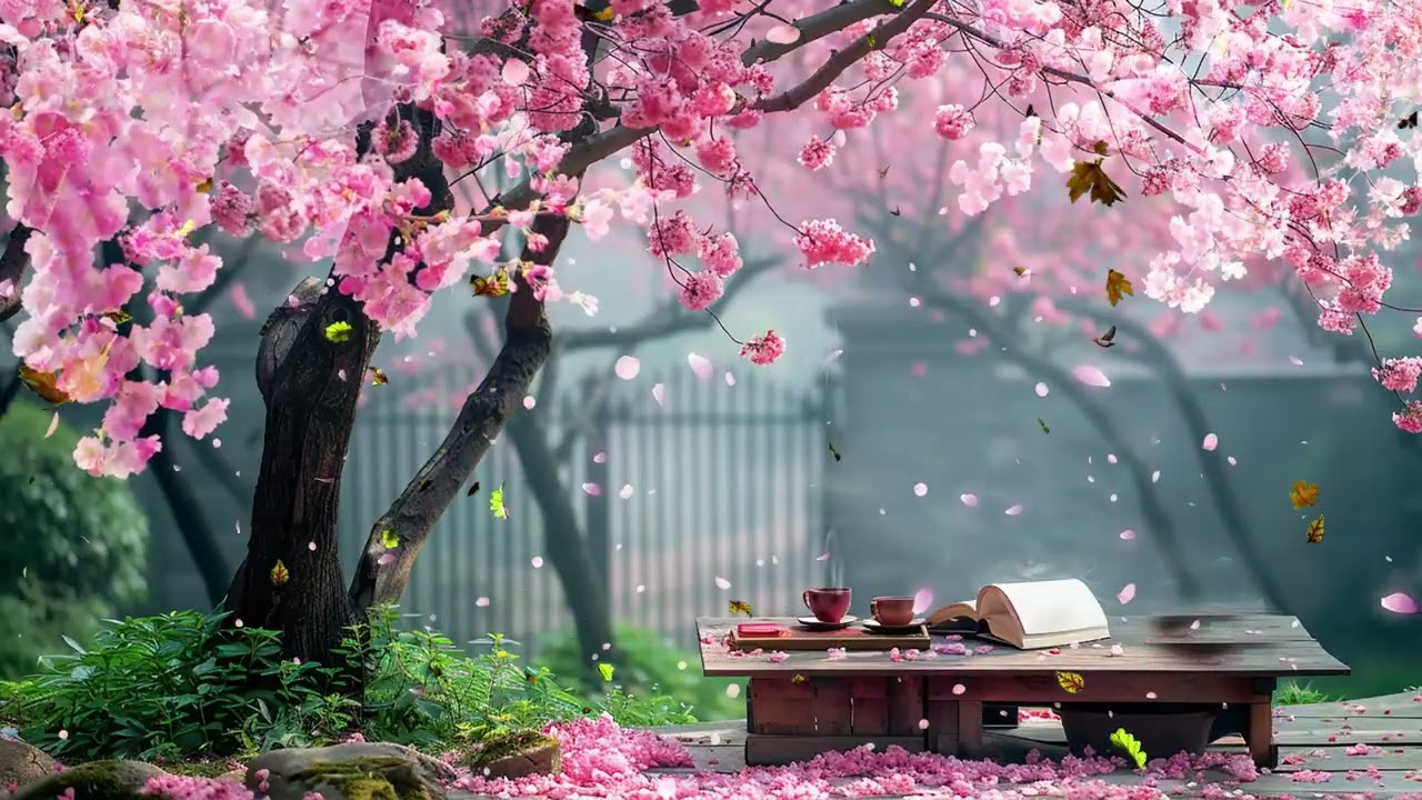 Spring Piano ASMR with Soft Piano Sounds | Calm Music for Stress Relief and Focus
