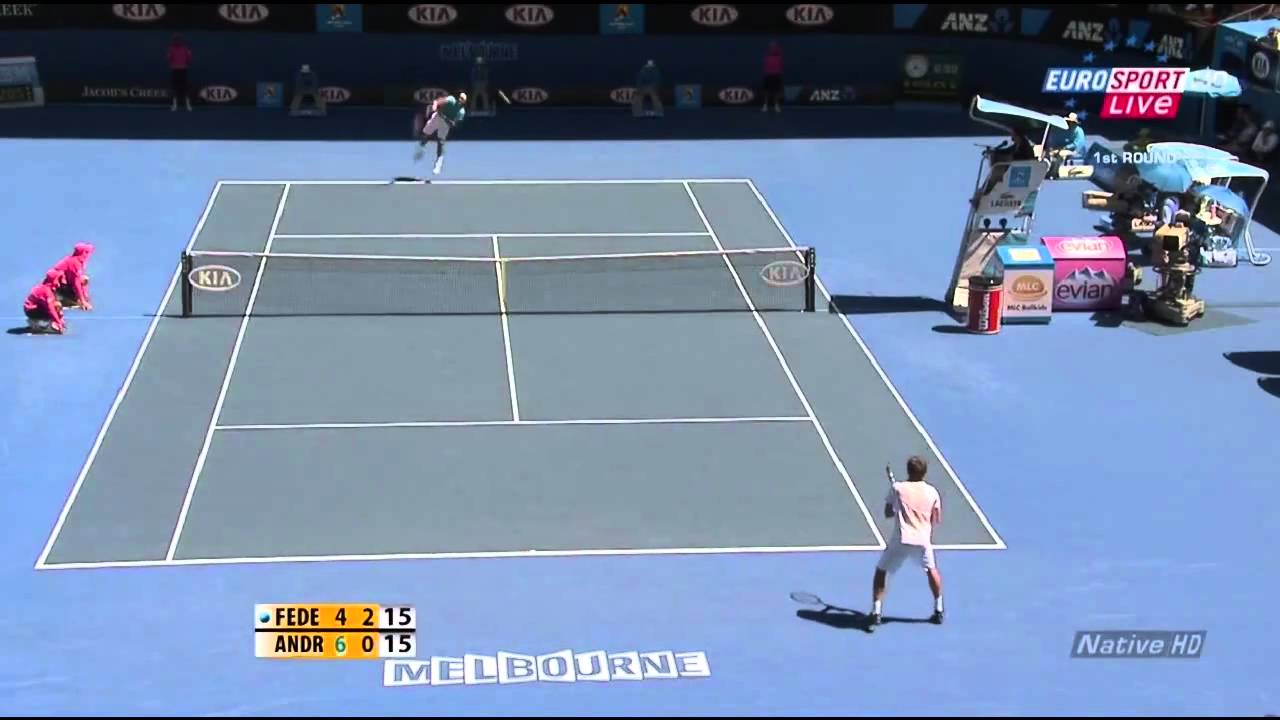 Federer vs. Andreev - Australian Open 2010 (HD)