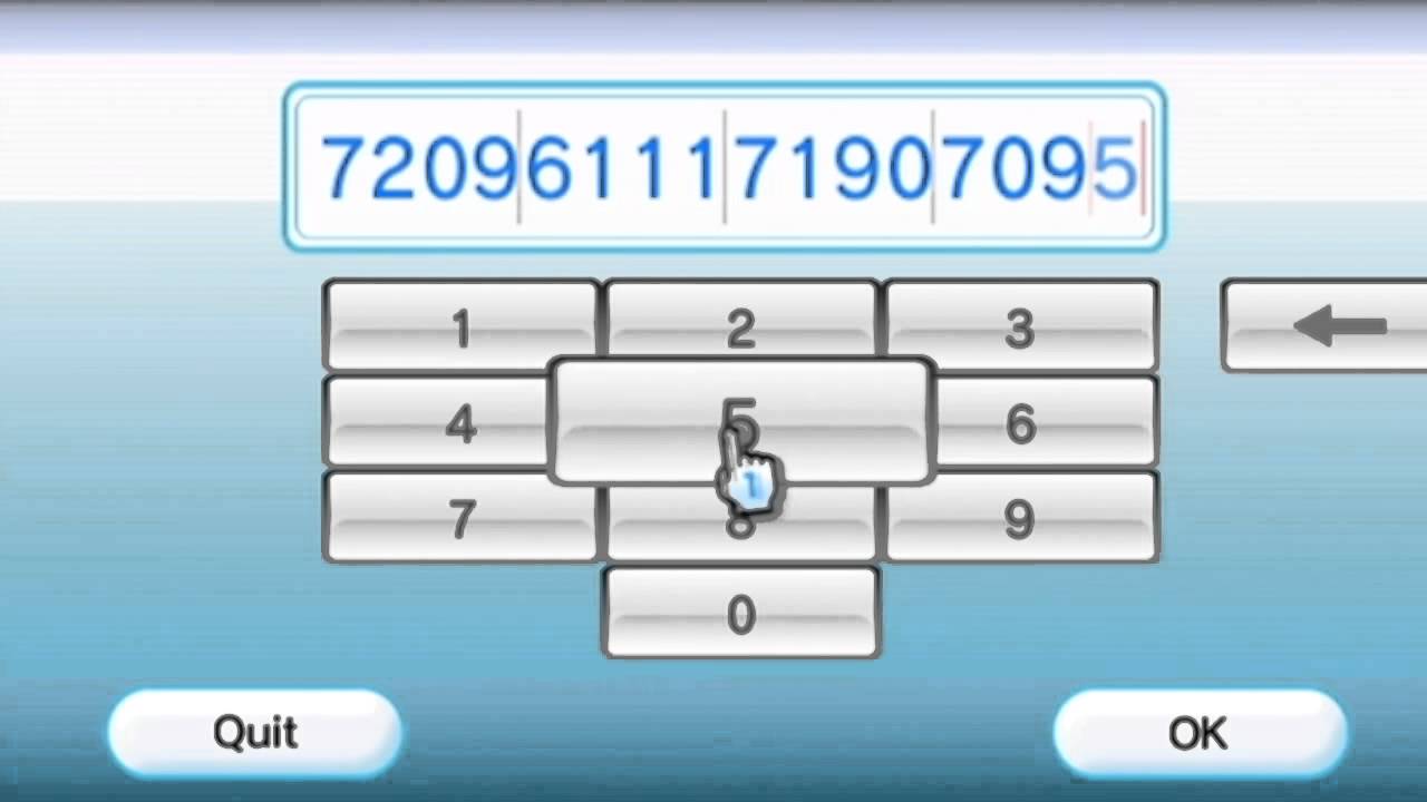 How to add a Wii friend code