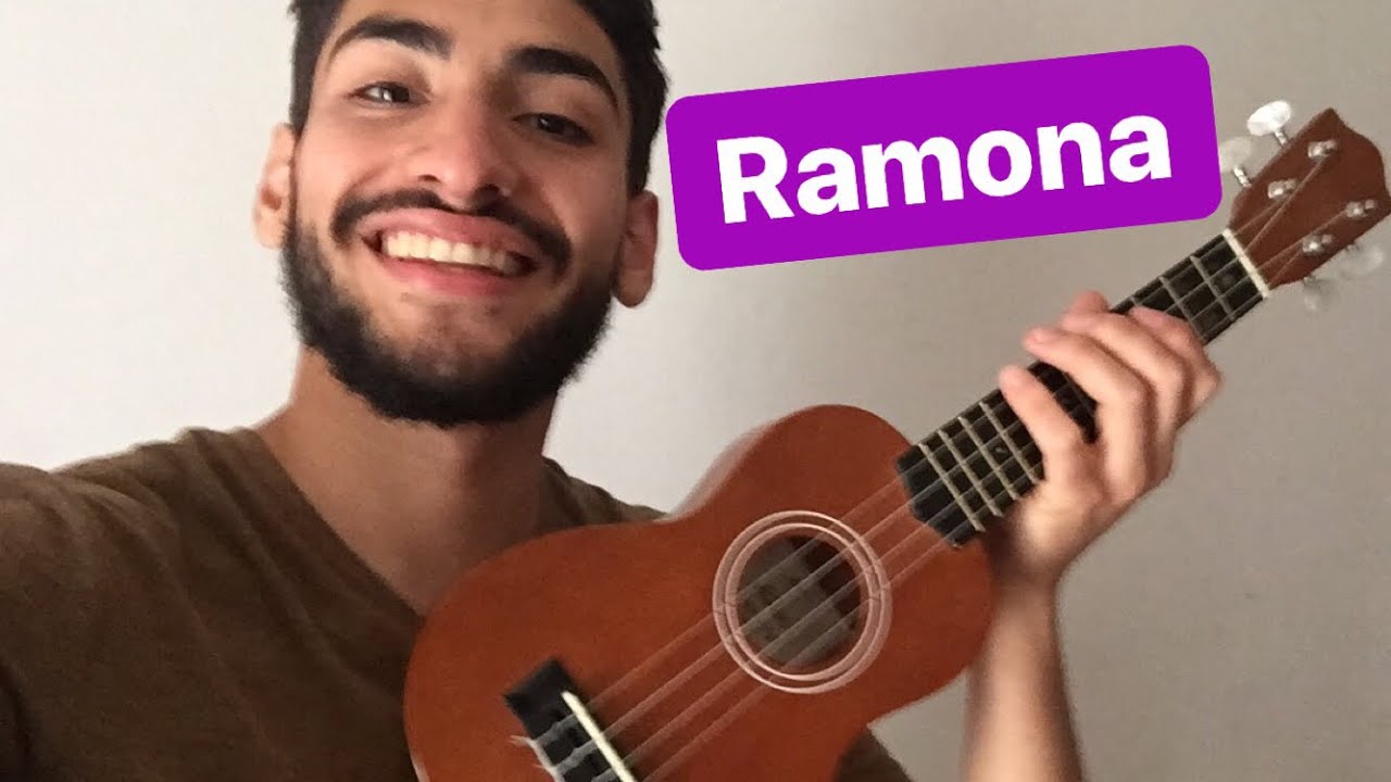 Como tocar RAMONA de Perras on the beach en ukelele letra acordes y rasgueo - tutorial de ramona