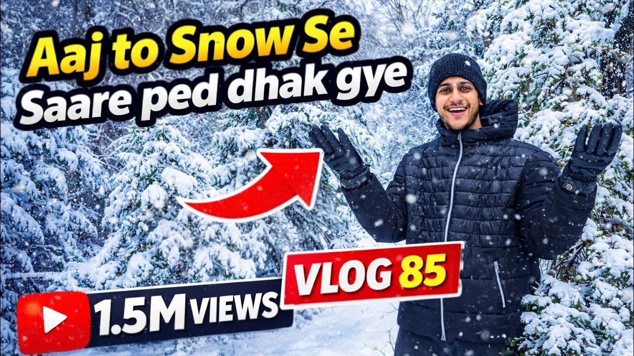 Aaj To Snow Se Saare Ped Dhak Gye 😱❄️ | Canada Snowfall Vlog 85