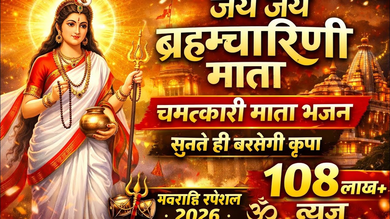 नवरात्रि के दूसरे दिन मां ब्रह्मचारिणी का ये भजन सुनने से सभी मनोकामनाएं पूर्ण होती हैं 🔥