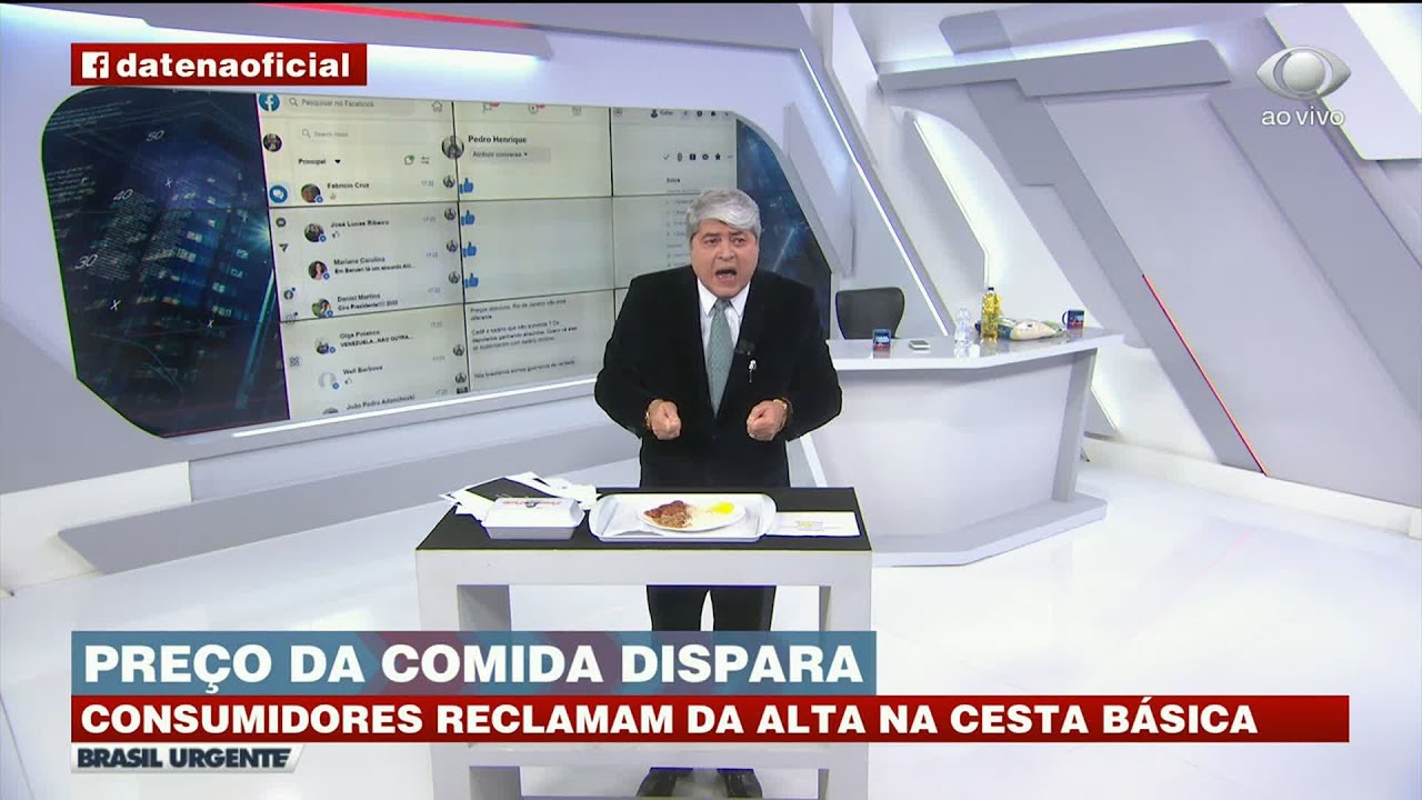 DATENA SE REVOLTA COM ARROZ A R$ 40 | BRASIL URGENTE