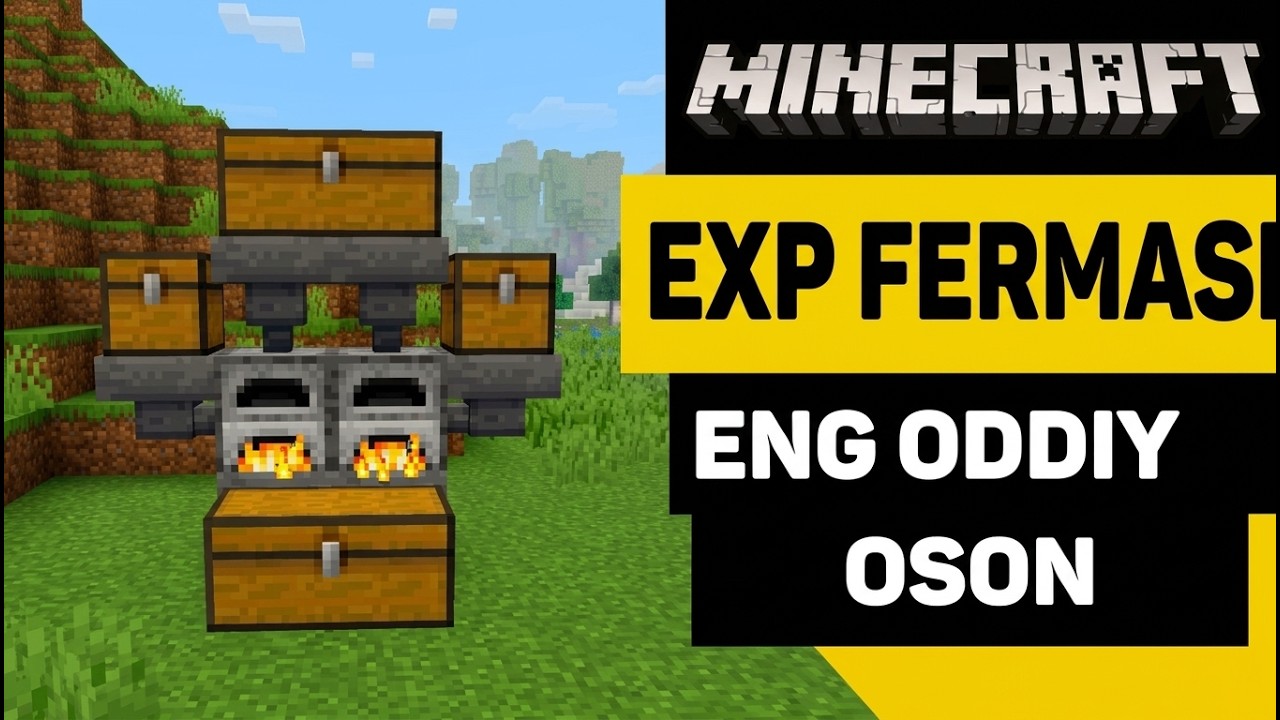 🔥 Minecraft'da Eng Oddiy va Oson EXP  qurish
