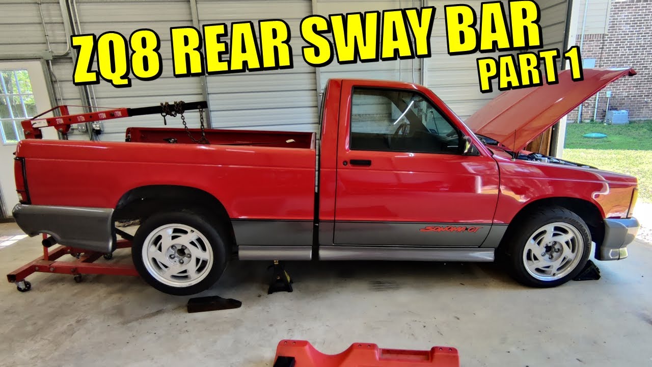 Installing ZQ8 Rear Sway Bar Mounts on Early Chevy S10 / GMC Sonoma - Rear Sway Bar Install Part 1