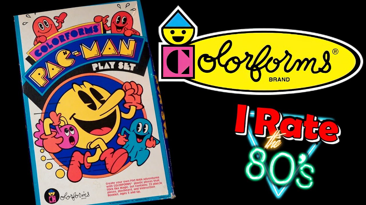 PAC MAN Colorforms &mdash; История и обзор (Яростные 80-е &mdash; Эпизод 10)